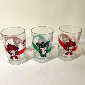 Collectible Beijing Winter Olympics McDonald's 2008 Glass Cups Glasses